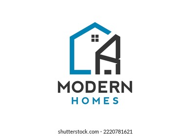Logo design of R in vector for construction, home, real estate, building, property. Minimal awesome trendy professional logo design.