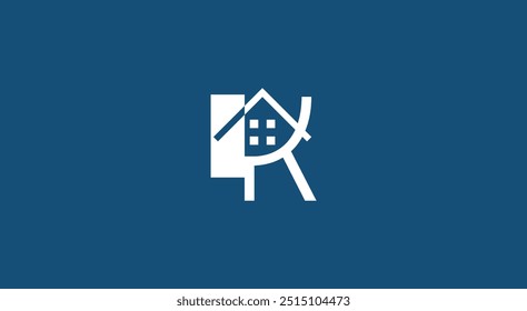 Design de logotipo de R em vetor para construção, casa, imóveis, edifício, propriedade. Modelo de design de logotipo profissional moderno mínimo incrível.