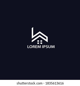Logo Design For Real Estate Or Property Company With Simple Concept Vector Illustration.