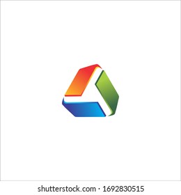 diseño de logotipo un gráfico triangular realmente genial