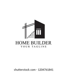 logo design renovation, simple building construction