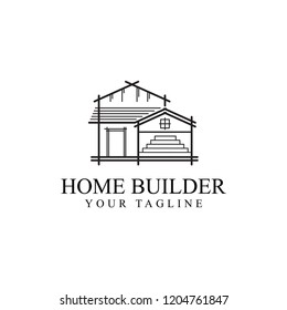logo design renovation, simple building construction
