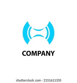 Logo design resembling an ax head