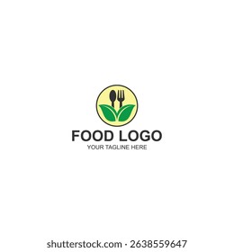 logo design for restaurant or healthy food with creative vector illustration