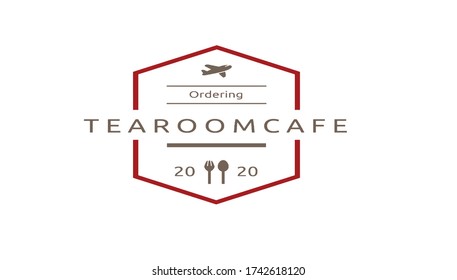 Diseño de logotipo para restaurante, ilustración vectorial 