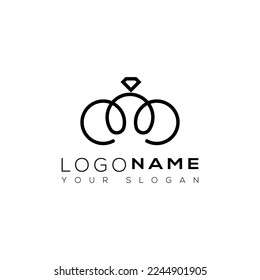 Das Logo-Design ist Ringschmuck