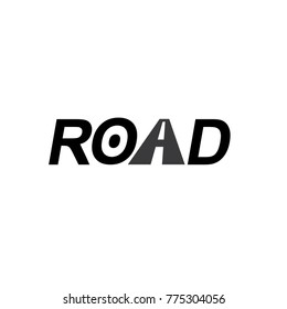 logo design road typography