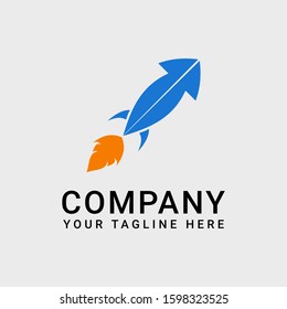 Logo Design Of Rocket Icon