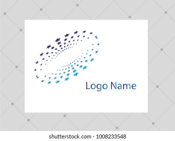 Logo design. Round shape. Vector illustration.