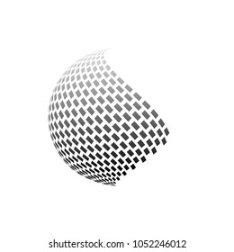 Logo design. Round shape. Vector illustration.