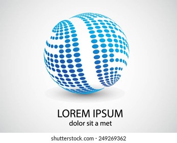 Logo design. Round shape. Vector illustration.