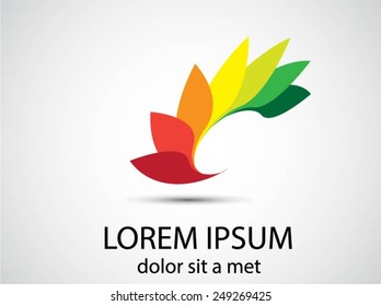 Logo design. Round shape. Vector illustration.
