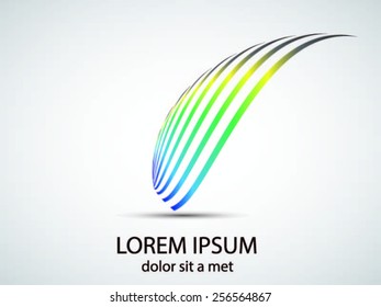 Logo design. Round shape. Vector illustration