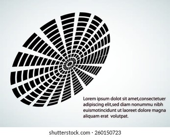 Logo design. Round shape. Vector illustration