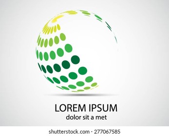 Logo design. Round shape. Vector illustration