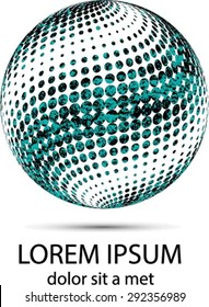 Logo design. Round shape. Vector illustration