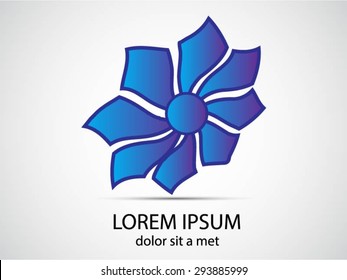 Logo design. Round shape. Vector illustration