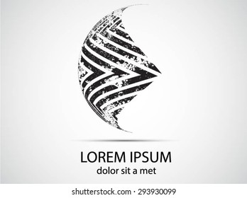 Logo design. Round shape. Vector illustration