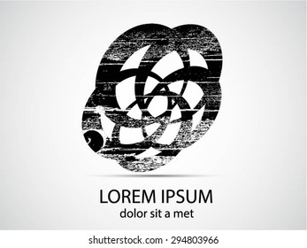 Logo design. Round shape. Vector illustration