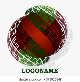 Logo design. Round shape. Vector illustration.