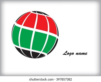 Logo design. Round shape. Vector illustration.