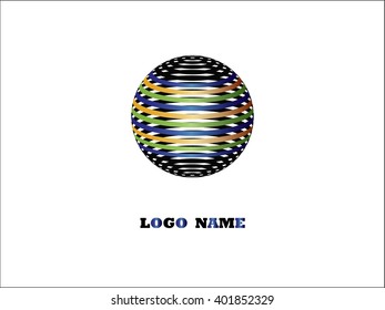 Logo design. Round shape. Vector illustration