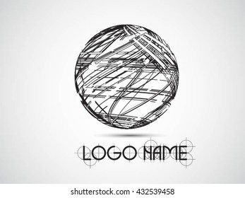 Logo design. Round shape. Vector illustration.