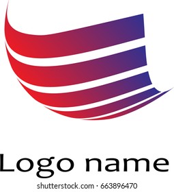 Logo design. Round shape. Vector illustration.
