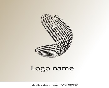 Logo design. Round shape. Vector illustration.   
