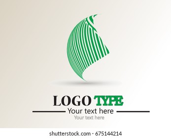 Logo design. Round shape. Vector illustration.