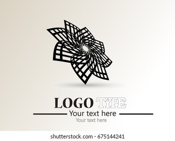 Logo design. Round shape. Vector illustration.