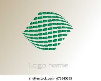 Logo design. Round shape. Vector illustration.
