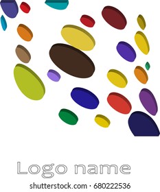 Logo design. Round shape. Vector illustration.