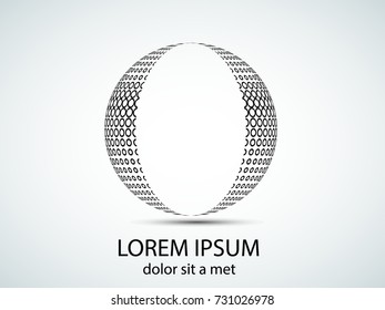 Logo design. Round shape. Vector illustration.