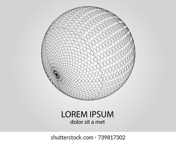 Logo design. Round shape. Vector illustration.
