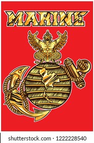 The Logo Design For Royal Thai Marine Corps.