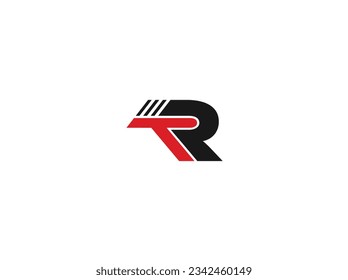 Logo design of RT in vector Red and Black for all kind of Business ,Company, real estate. creative elegant Monogram. Premium Business home logo icon. RT Logo red and black color on white background.