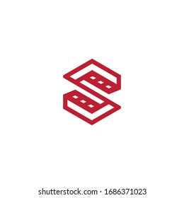 Logo design of S in vector for construction, home, real estate, building, property. 