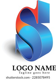 Logo-Design von S, Vektorgrafik für den Bau, Haus, Immobilien, Gebäude und Immobilien. Minimales, beeindruckendes Design für professionelles Business-Logo