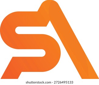 Design do logotipo AS. Design do logotipo SA.