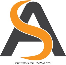 Diseño de logo AS. Diseño de logo SA