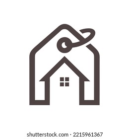 logo design sales of houses or houses with price Shop house, house search, hot sale, discount house, home sale . logo design template