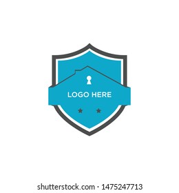 Logo design security abstract minimalist
