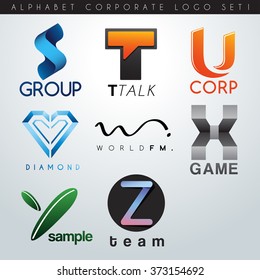 Logo Design Set 1 : Corporate Identity Logo : S-Z : Vector Illustration