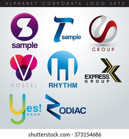 Logo Design Set 2 : Corporate Identity Logo : S-Z : Vector Illustration