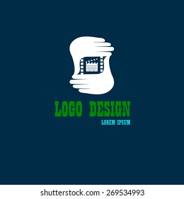 Logo design. Set to create a logo and design elements. Vector illustration. EPS 8.