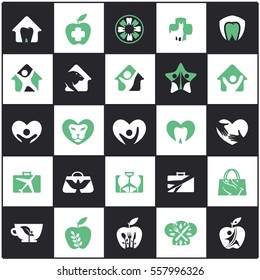 Logo design set, Home, medical, dental, restaurant, travel logo design collection.