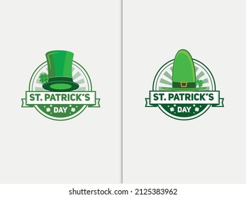 Logo design set for St. patrick's day