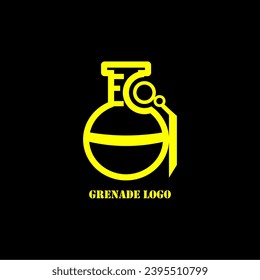 Das Logo-Design ist in Form einer Granate, ein sehr einfaches Logo, das für jeden Zweck verwendet werden kann.