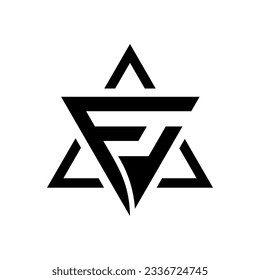 logo design in the shape of the letters V and F